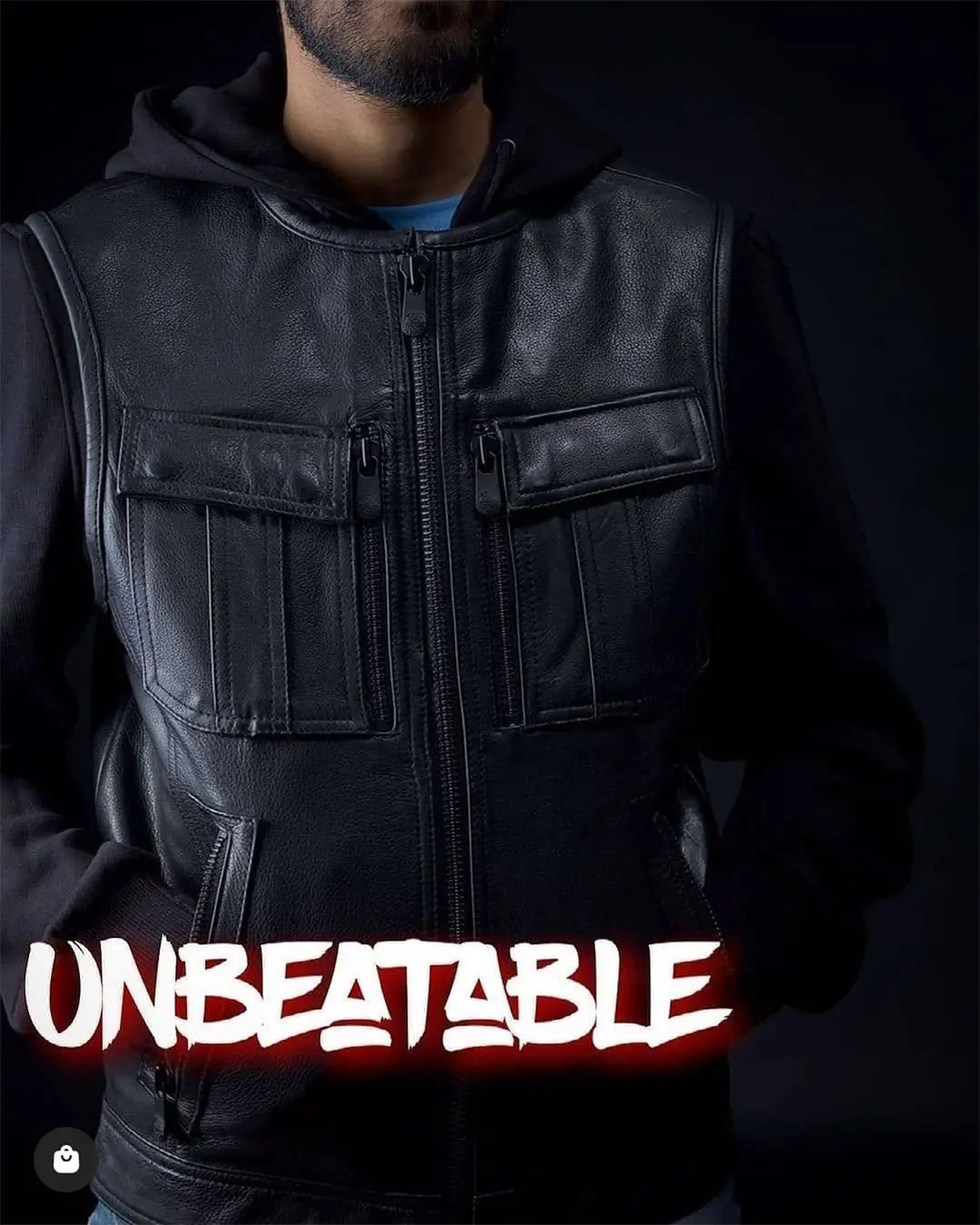 Unbeatable Men's Motorcycle Leather Vest - Image 10