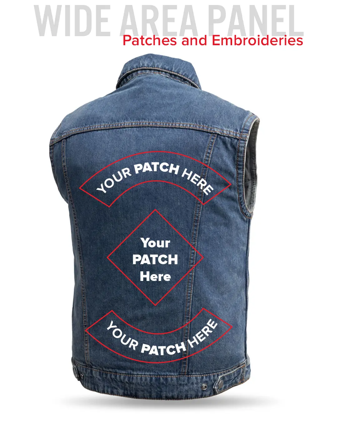 Showdown Motorcycle Lightweight Denim Vest - Image 6