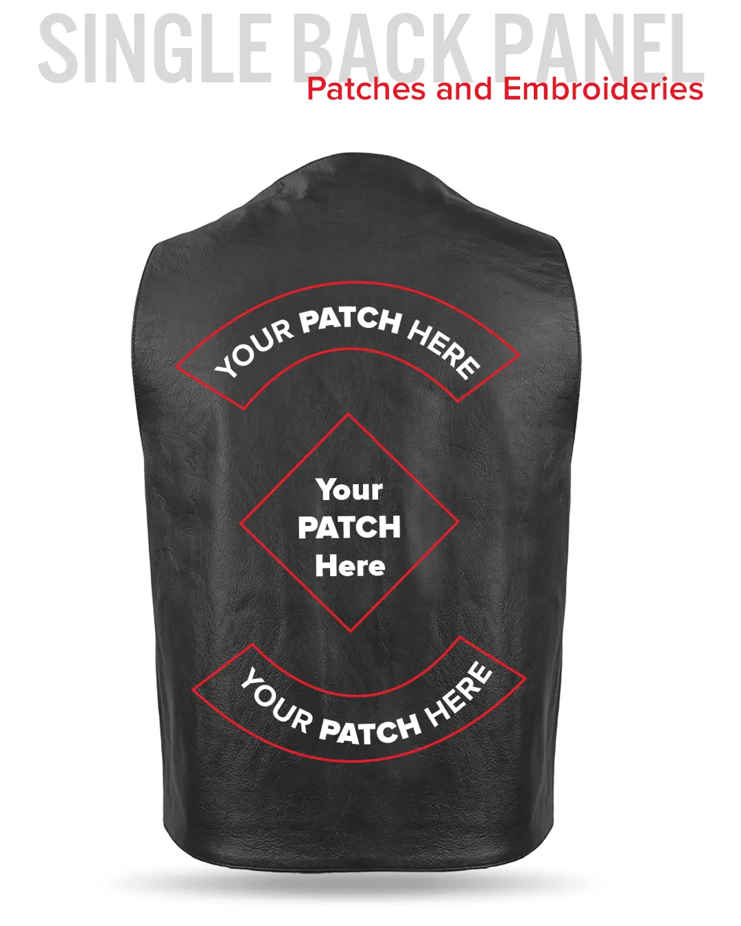Gun Runner Men's Motorcycle Western Style Leather Vest - Image 7
