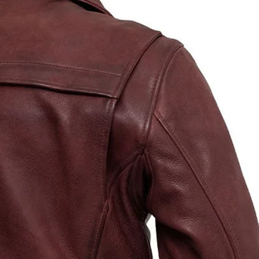 Night Rider Men's Motorcycle Leather Jacket - Image 10