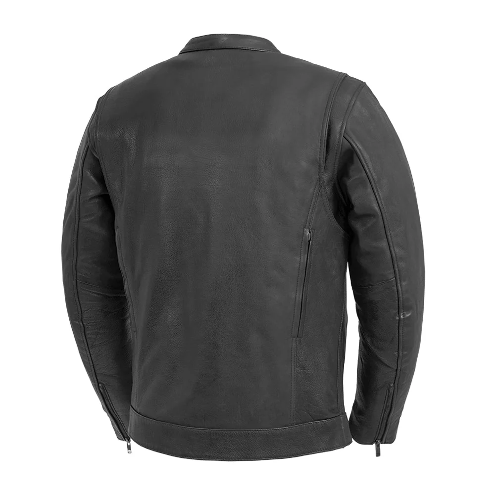 Raider Men's Motorcycle Leather Jacket - Image 2