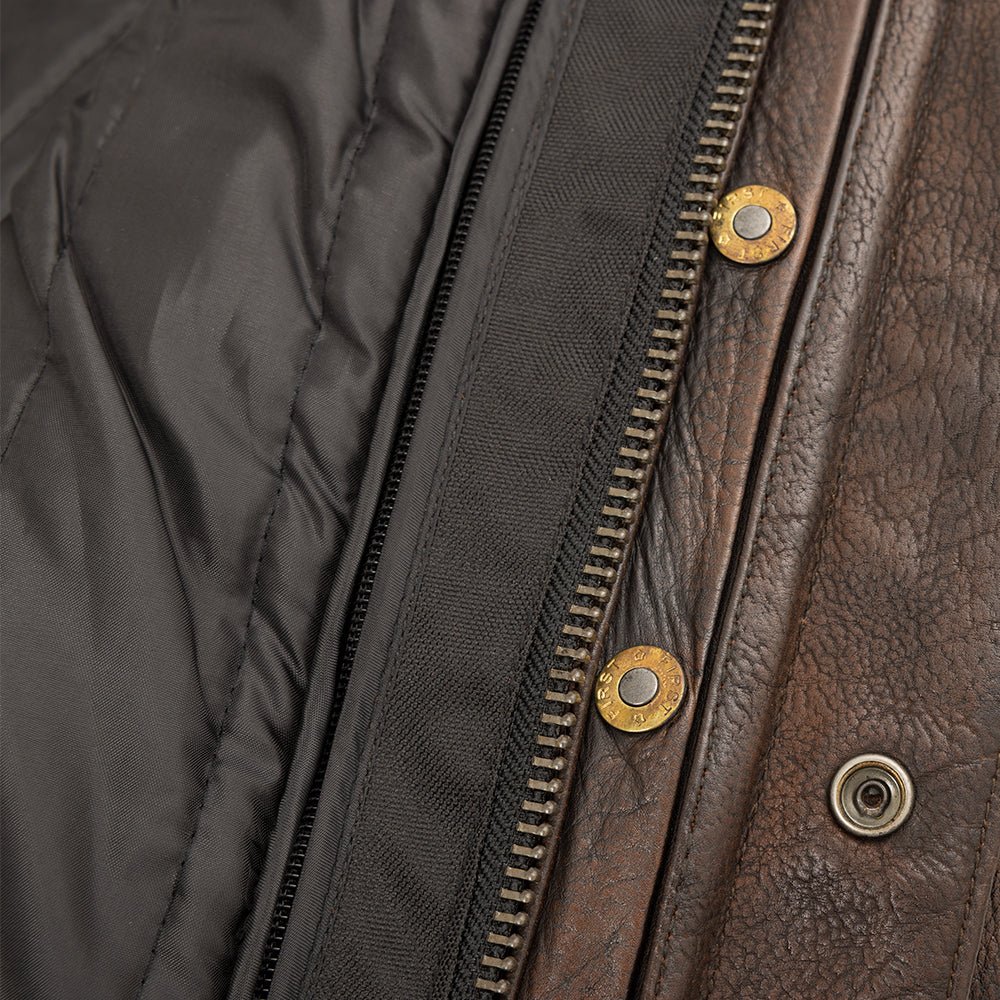 Raider Men's Motorcycle Leather Jacket - Image 20