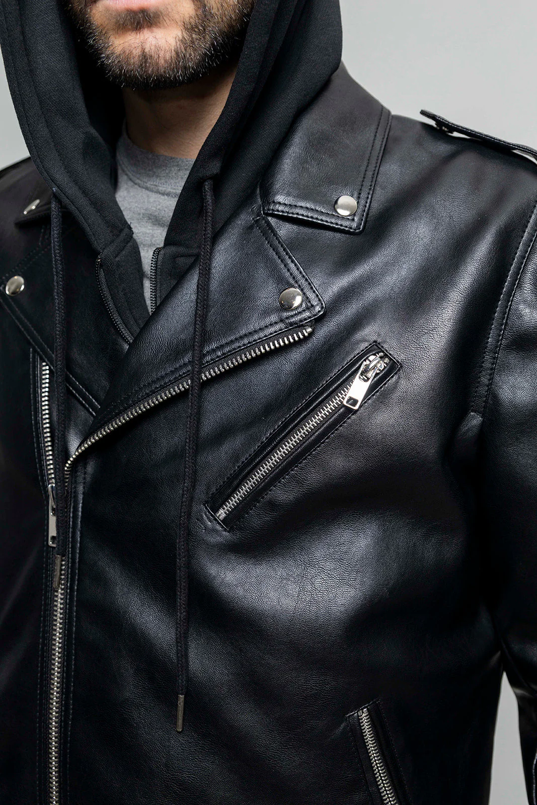 Ralph Men's Vegan Faux Leather Jacket - Image 4