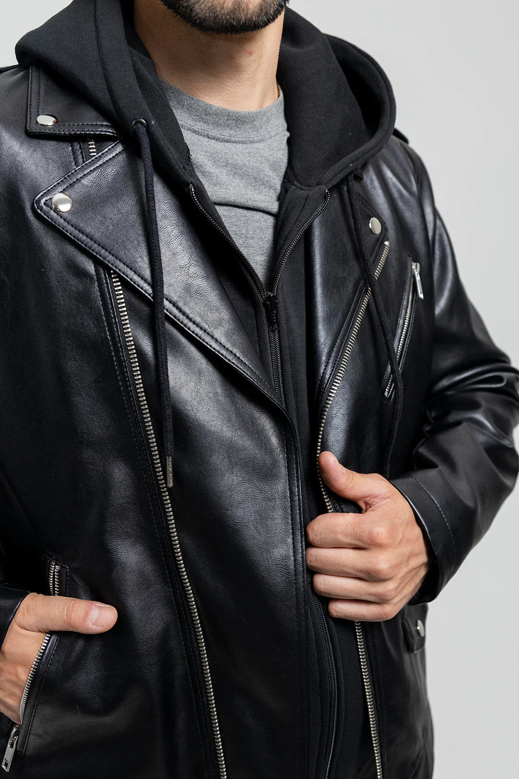 Ralph Men's Vegan Faux Leather Jacket - Image 5
