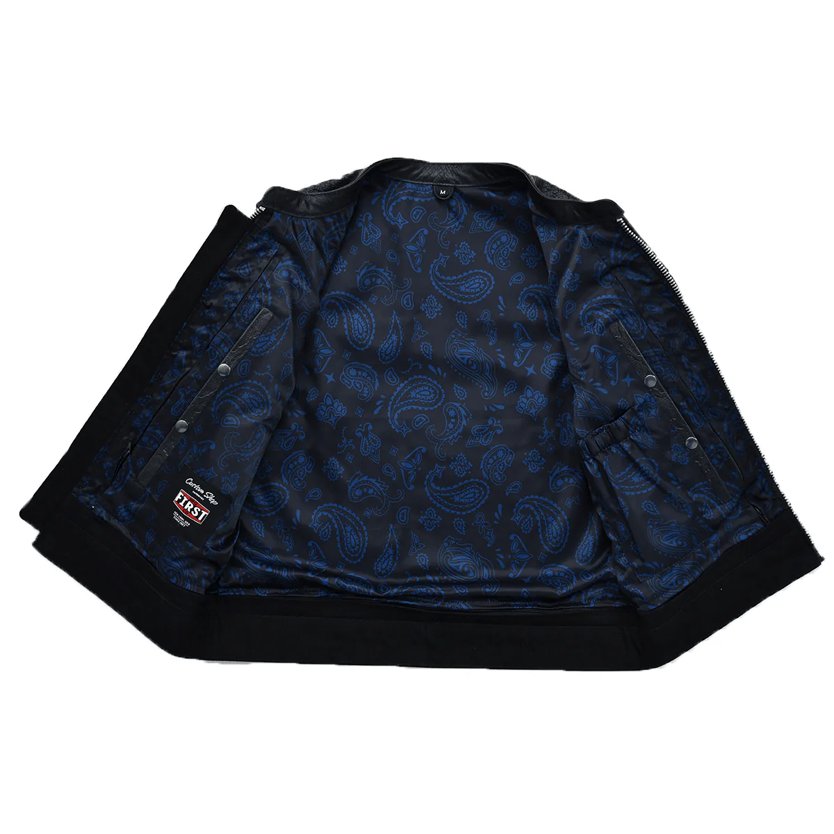Road Rebel - Men’s Embossed Snake Pattern Motorcycle Vest - Image 3