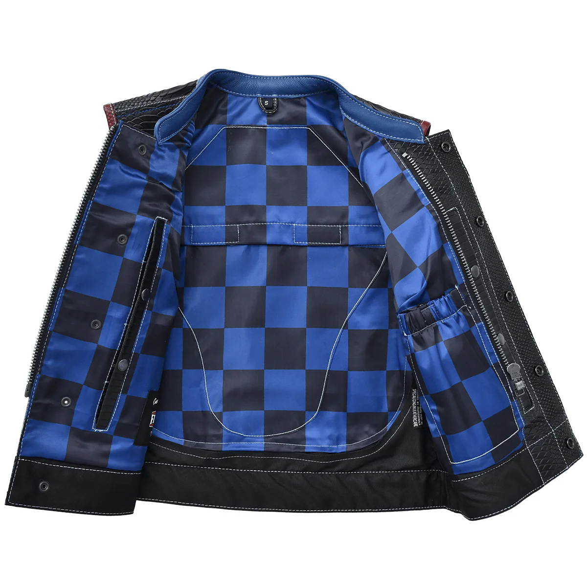 Rustline - Black Dragon Women’s Leather Motorcycle Vest - Image 3
