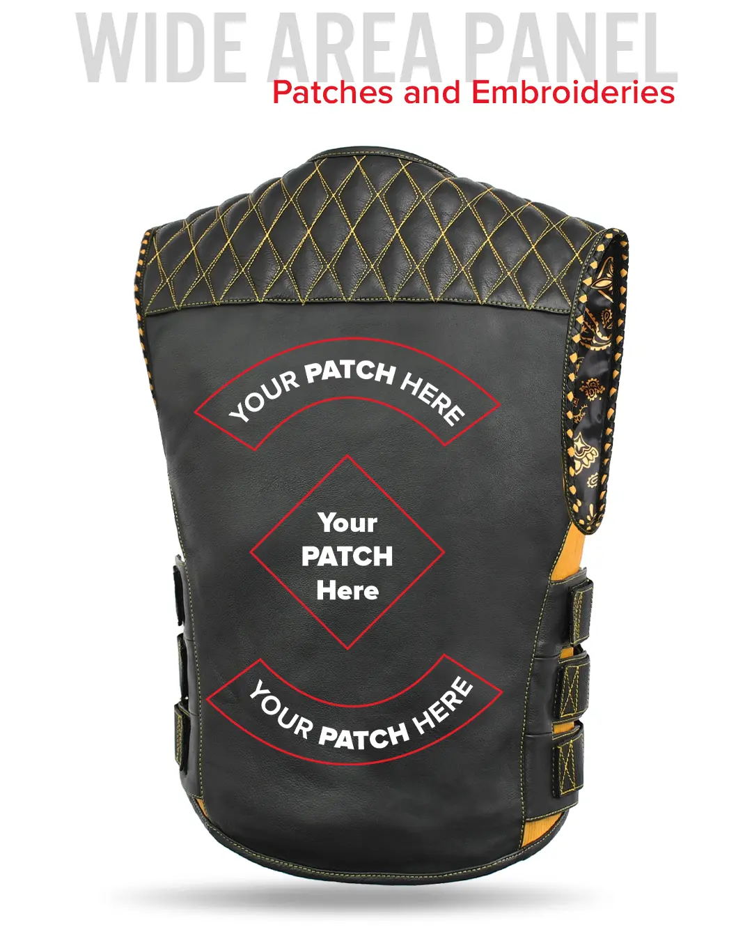 Tactical Emerald Men’s Motorcycle Leather Vest - Image 43