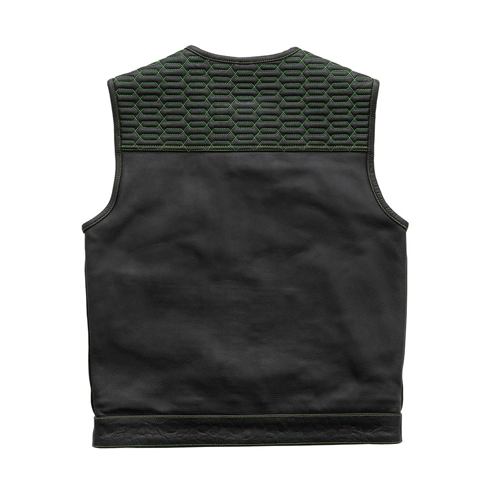 Crysis - Men's Leather Motorcycle Vest - Limited Edition - Image 2