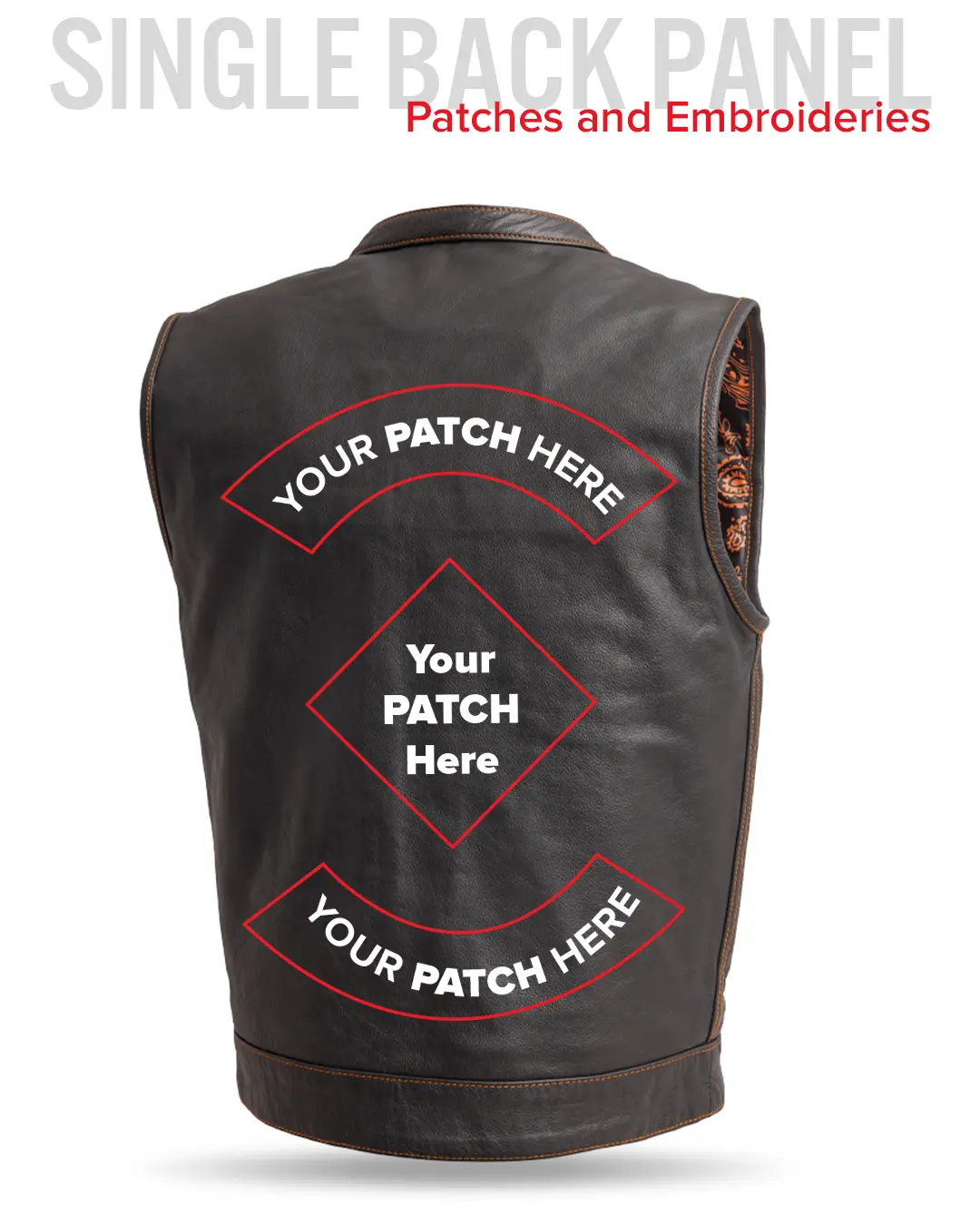 The Cut Men's Motorcycle Leather Vest, Multiple Color Options - Image 53