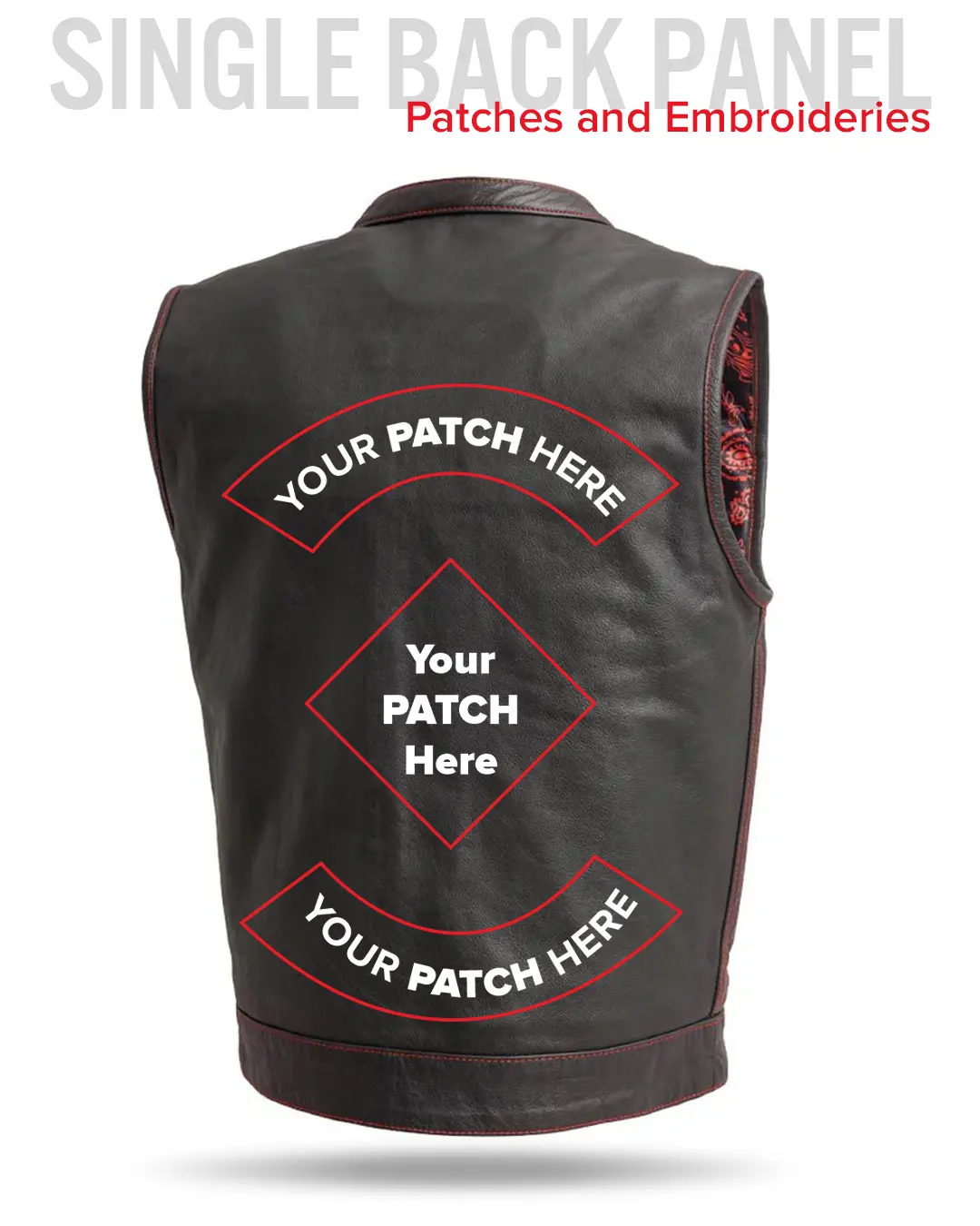 The Cut Men's Motorcycle Leather Vest, Multiple Color Options - Image 55