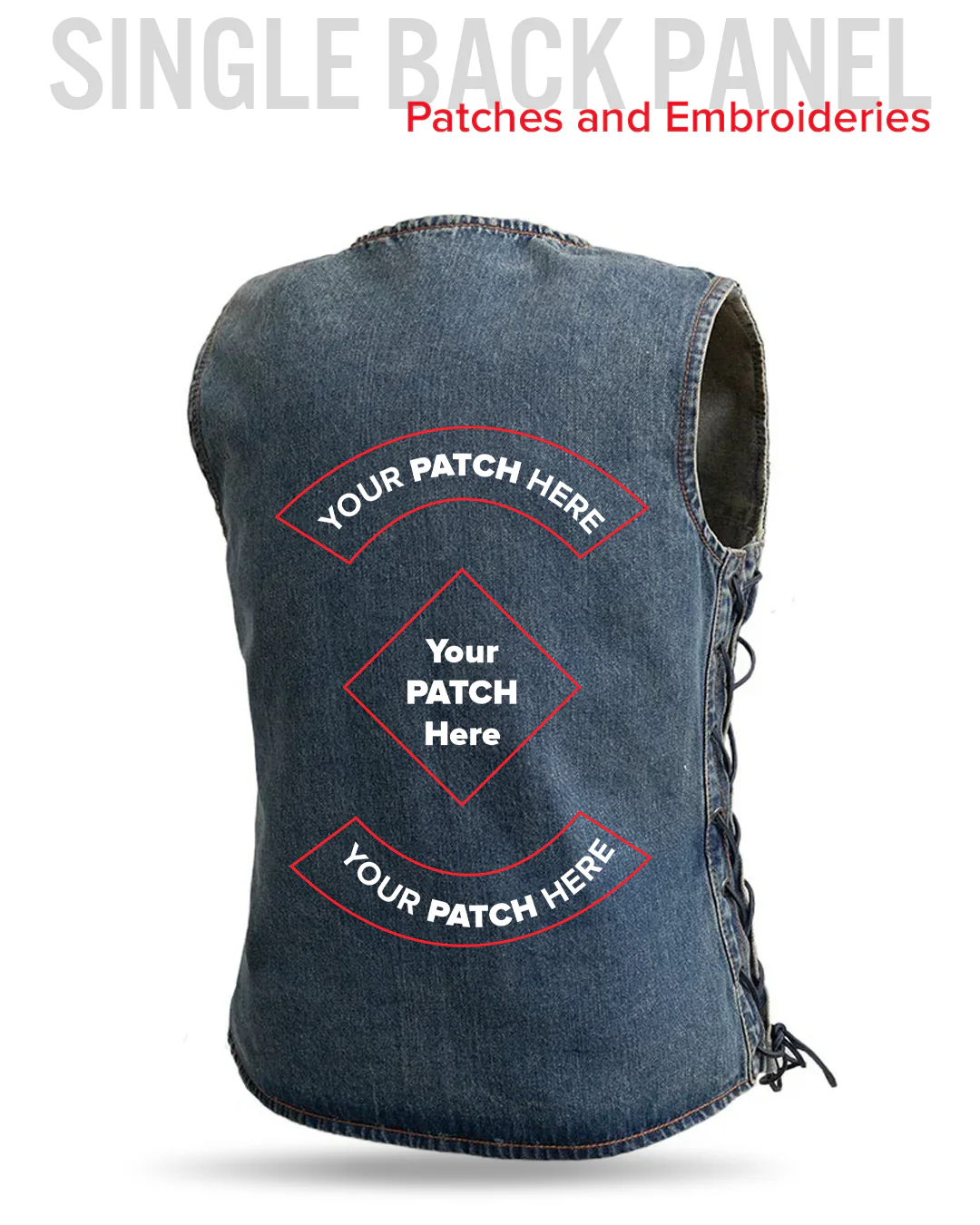 Tiff Women's Motorcycle Denim Vest - Image 7