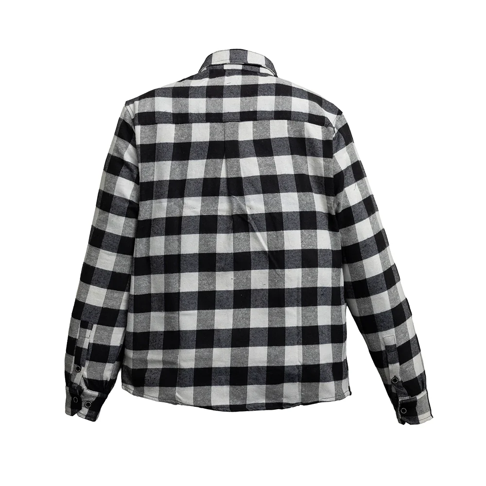 Vintage - Men’s Plaid Motorcycle flannel Shirt - Image 5