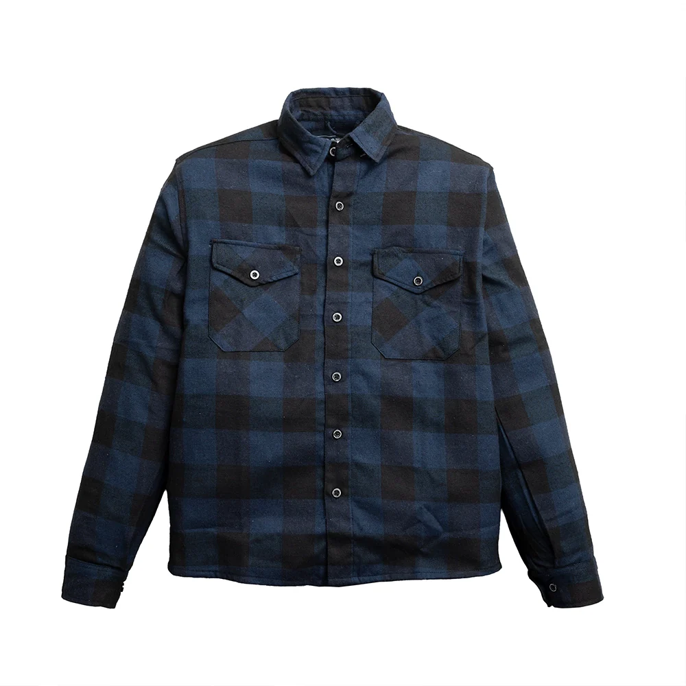 Vintage - Men’s Plaid Motorcycle flannel Shirt - Image 7