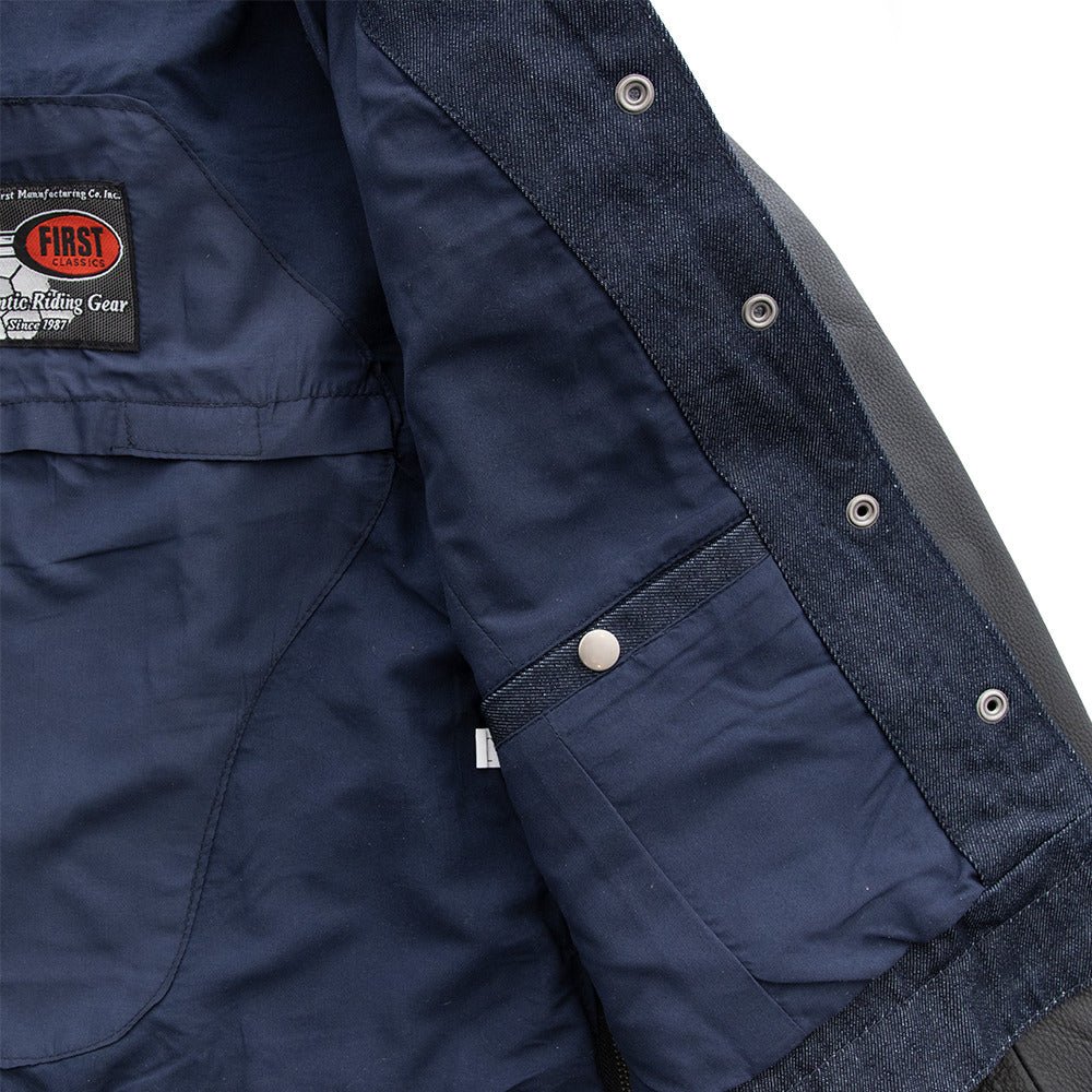 Holli - Motorcycle Denim/Leather Jacket - Image 7
