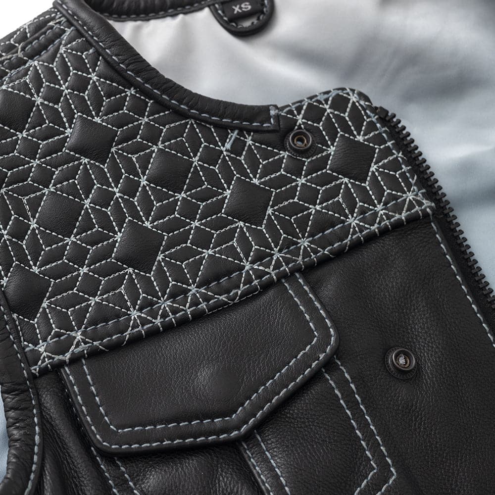Angelite Women's Motorcycle Leather Vest - Limited Edition - Image 3